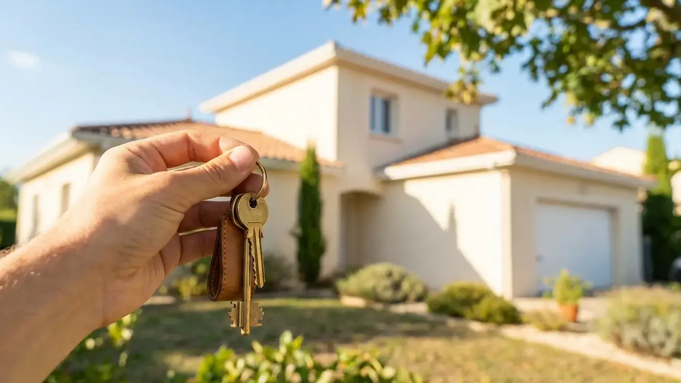 Remise des clés d'une maison, accès au crédit immobilier malgré un risque aggravé de santé