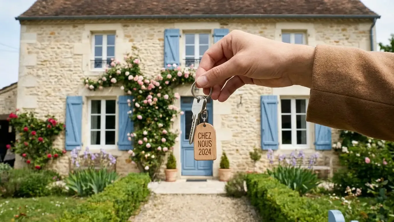 Clés de maison neuve après obtention du prêt immobilier