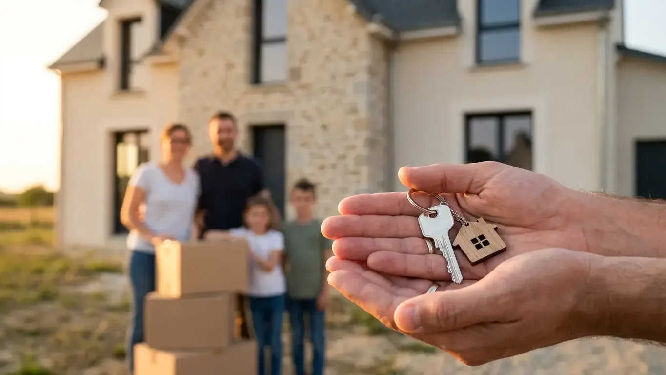 Remise des clés d'un logement après un achat immobilier